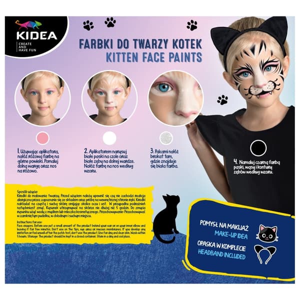 Kidea Kitty ansigtsmaling med pandebånd