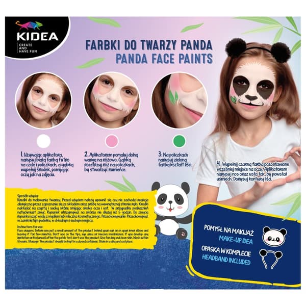 Kasvomaalit pandalla Panda Kidea