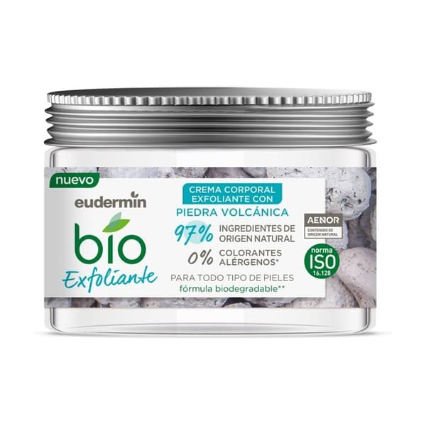 Exfolierande kräm - EUDERMIN - Ekologisk - 300 ml - Utan parabener - Alla hudtyper