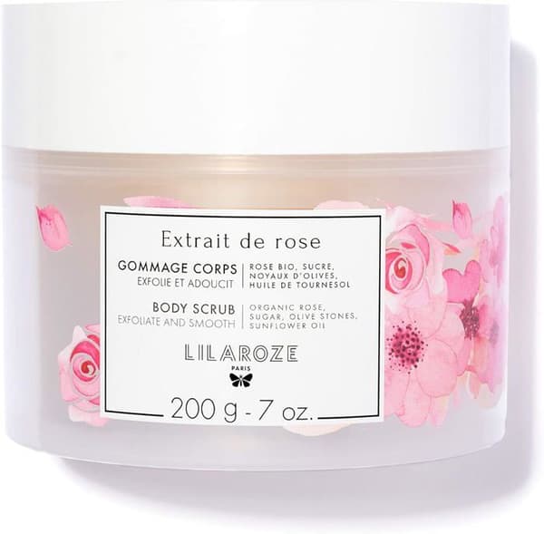 Lilaroze Paris Kroppsskrubb Extrakt av Ekologisk Ros