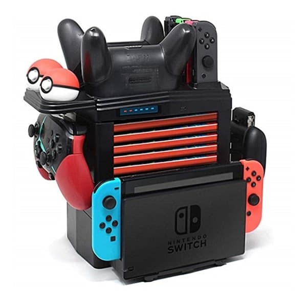 Opbevaring og ladestativ til Nintendo Switch
