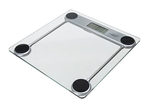 Adler AD 8121, Elektronisk personvekt, 150 kg, 100 g, Gjennomsiktig, kg, firkant
