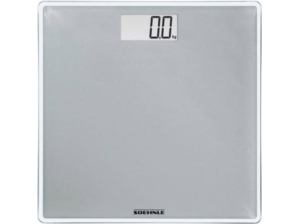 Soehnle Sense Compact 300, Elektronisk personvekt, 180 kg, 100 g, Sølv, kg, lb, ST, firkant