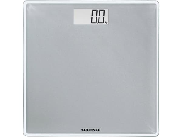 Soehnle Sense Compact 300, Elektronisk personvekt, 180 kg, 100 g, Sølv, kg, lb, ST, firkant