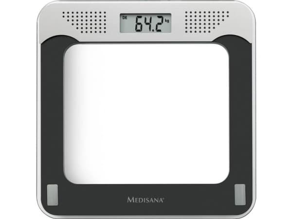 Medisana 40448, Elektronisk personvekt, 180 kg, 100 g, Sort, Grå, kg, Rektangel