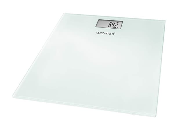 Medisana Ecomed PS-72E, Sähkökäyttöinen henkilövaaka, 150 kg, Valkoinen, kg, lb, Suorakulmio, LCD