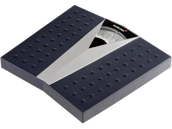 Korona Henry Analog personvåg Viktintervall=130 kg Svart, Silver