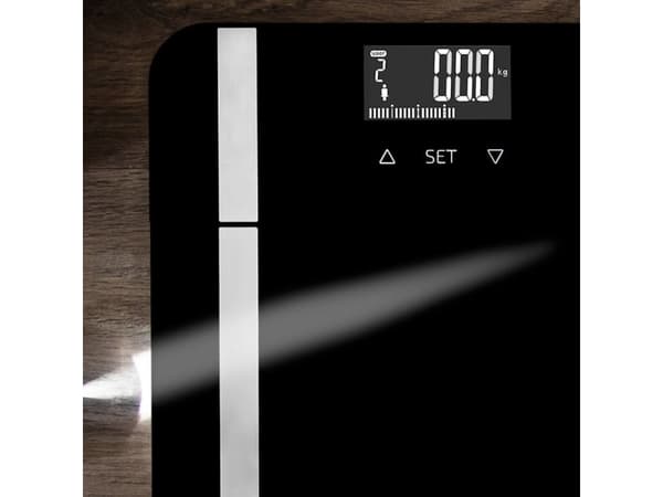 Cecotec Surface Precision 9450, Elektronisk personvekt, 180 kg, 100 g, Sort, Hvit, firkant, Herdet glass