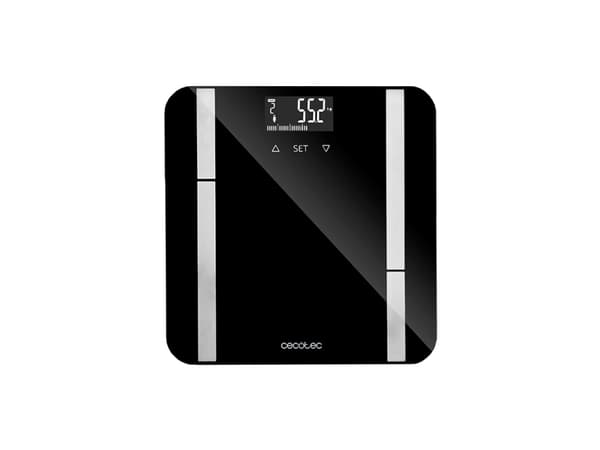 Cecotec Surface Precision 9450, Elektronisk personvekt, 180 kg, 100 g, Sort, Hvit, firkant, Herdet glass