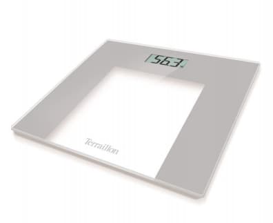 Terraillon TP1000, Elektronisk personvåg, 150 kg, 100 g, Grå, Vit, kg, Rektangel