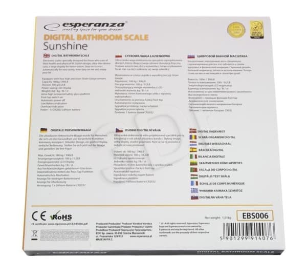 Esperanza SUNSHINE - Badrumsvåg