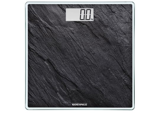 Soehnle Style Sense Compact 300, Elektronisk personvåg, 180 kg, 100 g, Svart, Silver, kg, lb, st, Torg