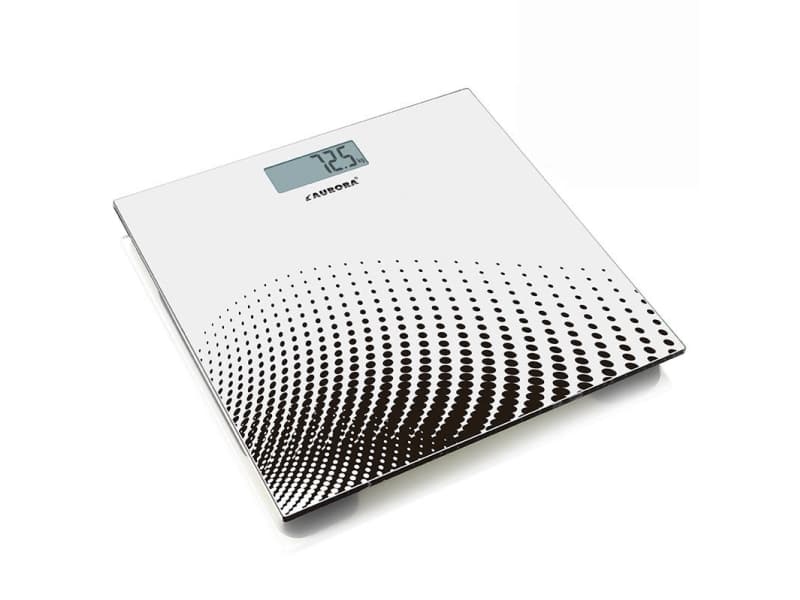 Aurora AU4314, Elektronisk personvåg, 180 kg, 100 g, kg,lb,st, Torg, Vit