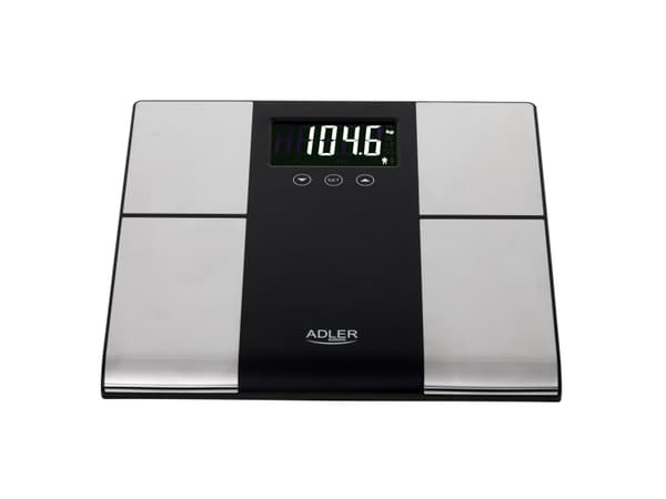 Adler AD 8165, Elektronisk personvekt, 225 kg, 100 g, Sort, Grå, kg, lb, ST, Rektangel