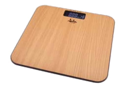 JATA MOD.498, Elektronisk personvåg, 150 kg, 100 g, Trä, kg/lb, Rektangel