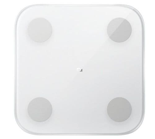 Xiaomi Mi Kroppssammansättning Skala 2, 150 kg, Bluetooth, Säkert glas (Vit)