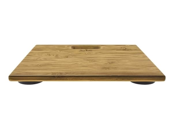 JATA 489, Elektronisk personvekt, 150 kg, 100 g, Bamboo, kg, lb, ST, Rektangel