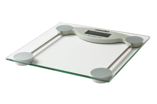 Mesko Home MS 8137, Elektronisk personvekt, 150 kg, 100 g, Gjennomsiktig, Hvit, kg, Rektangel