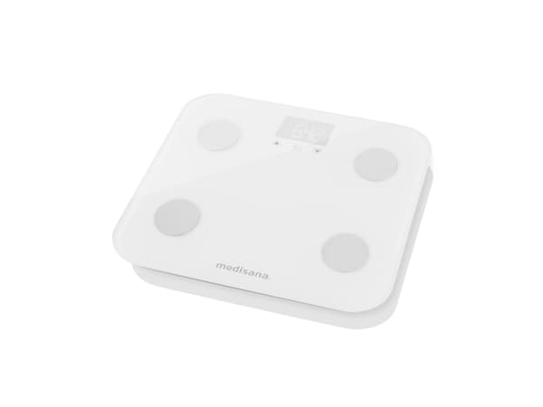 Medisana BS 600 connect, Elektronisk personvåg, Vit, kg, lb, st, Torg, 8 användare (er), AAA
