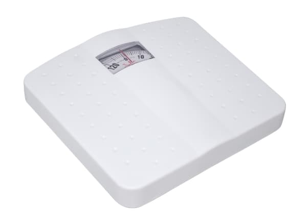 JATA Mod. 70, Mekanisk personvekt, 130 kg, kg, Rektangel, Hvit, Plastikk