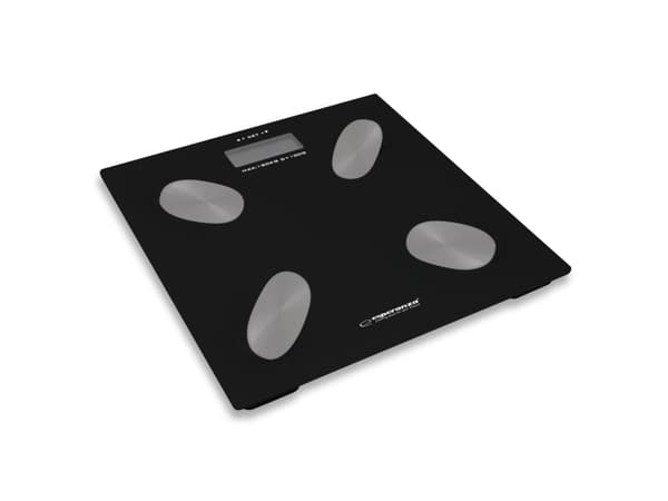 Esperanza EBS022K Bath Scale Elektronisk personlig vikt Square Black