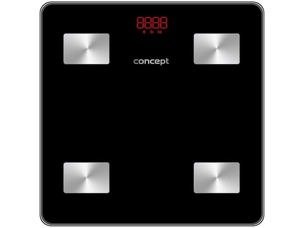 Concept VO4001, Elektronisk personvekt, 180 kg, 100 g, Sort, kg, Rektangel