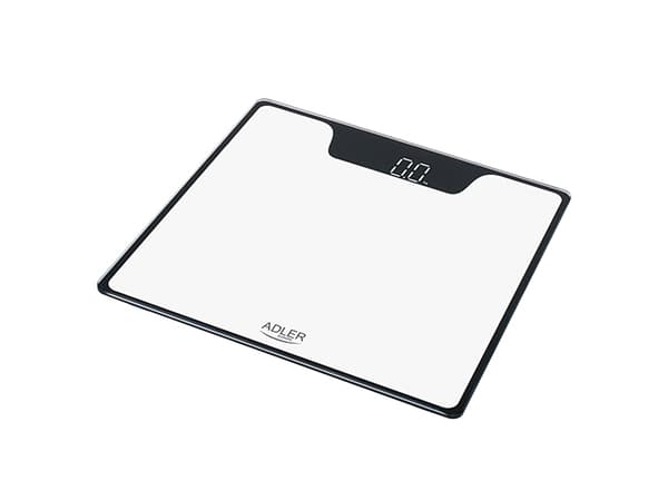 Adler AD 8174W, Elektronisk personvekt, 180 kg, 100 g, Hvit, kg/lb, Rektangel