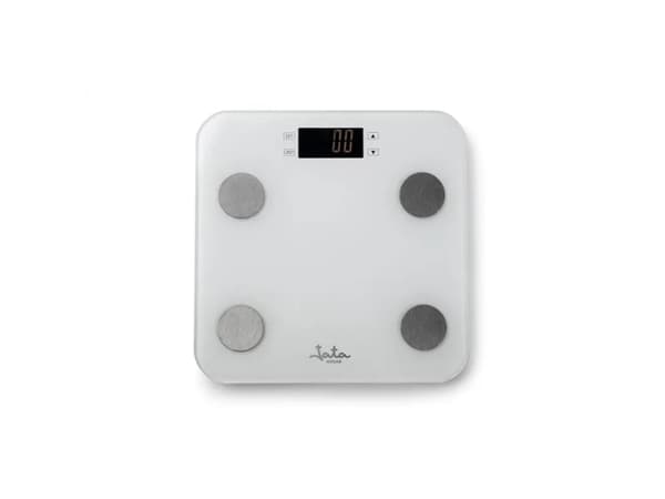 JATA HBAS1501, Elektronisk personvekt, 180 kg, 100 g, Grå, Hvit, kg, lb, ST, Rektangel