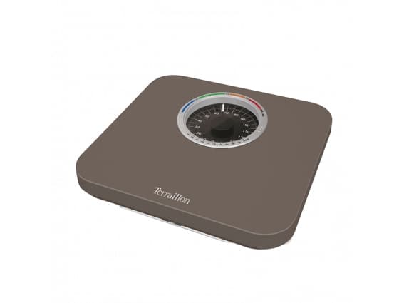 Terraillon Nautic Up, Mekanisk personvåg, 150 kg, 1 kg, Mullvadsgrå, kg, Rektangel