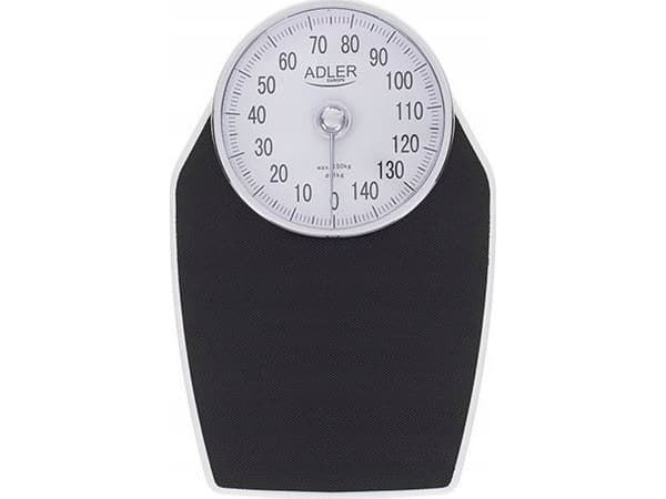 Kjøkkenvekt Adler | Mekanisk badevekt | AD 8177 | Maksimal vekt (bæreevne) 150 kg | Nøyaktighet 1000 g | Svart
