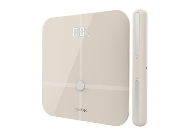 Cecotec Surface Precision 10600 Smart Healthy Pro Beige, Elektronisk personvekt, 180 kg, 100 g, Beige, 6 kg, kg/lb