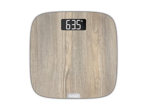 Tefal Origin PP1600V0, Sähkökäyttöinen henkilövaaka, 160 kg, 100 g, Puu, kg, Ovaali