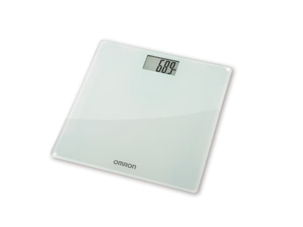 Omron HN-286, Sähkökäyttöinen henkilövaaka, 180 kg, 100 g, Valkoinen, g, kg, Lasi, Muovi