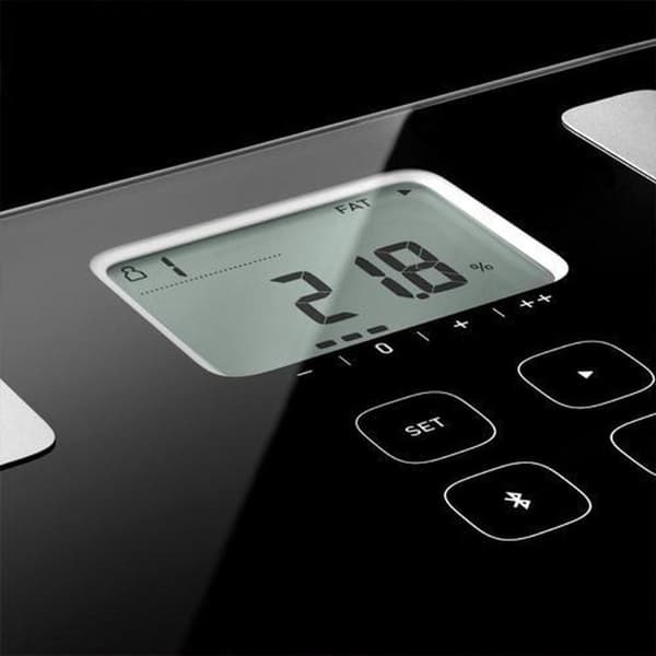 Omron VIVA Square Black Elektronisk personlig vægt