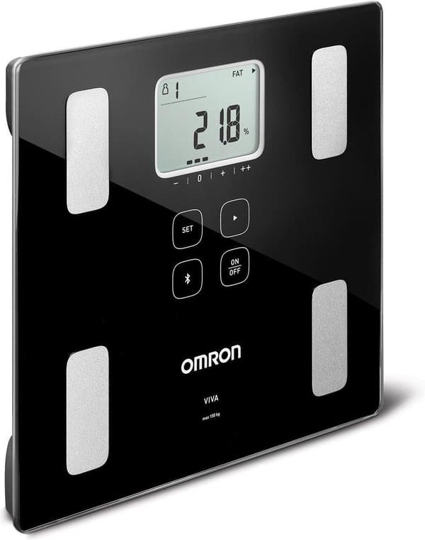 Omron VIVA Square Black Elektronisk personlig vægt