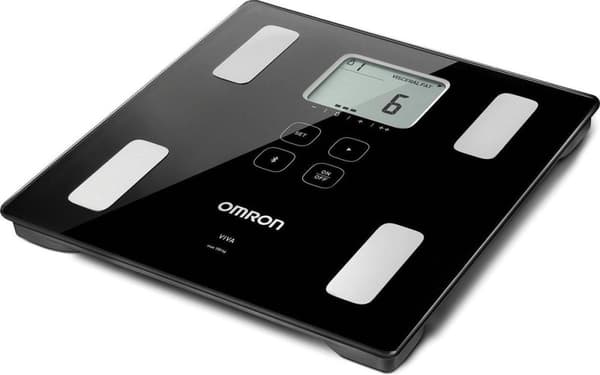 Omron VIVA Square Black Elektronisk personlig vægt