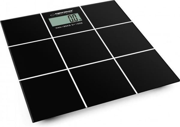 Esperanza EBS004 personvåg Rektangel Svart Elektronisk personvåg