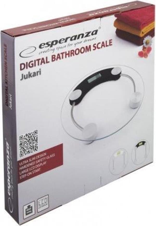 Esperanza EBS007W personvåg Circle White Elektronisk personvåg