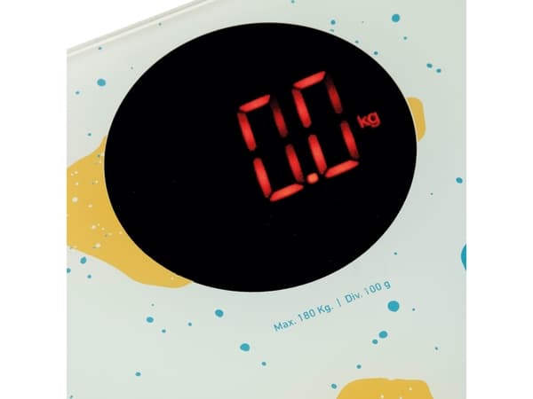 JATA HBAS1417, Elektronisk personvåg, 180 kg, 100 g, Multifärg, Torg, Kran