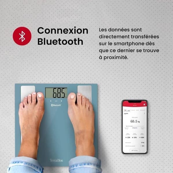 Pese Person Connected - Terraillon - Smart Connect - Blue
