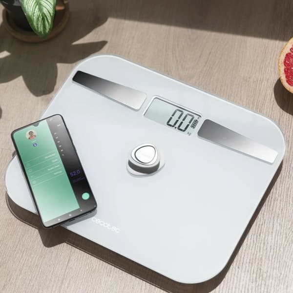 Digital Badrumsvåg Cecotec SURFACE PRECISION ECOPOWER 10200 SMART HEALTHY LCD Bluetooth 180 kg Vit LCD