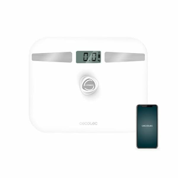 Digital Badrumsvåg Cecotec SURFACE PRECISION ECOPOWER 10200 SMART HEALTHY LCD Bluetooth 180 kg Vit LCD