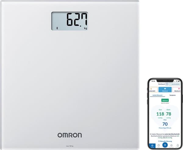 OMRON BADRUMSVÅG HN-300T2-EGY INTELLI IT WHITE
