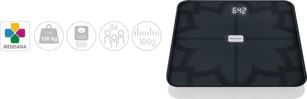 Medisana BS 450 Connect - Vartaloanalyysivaaka - musta
