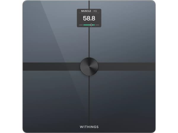 Withings baderomsvekt Withings Body Smart vekt - vekt med kroppssammensetningsanalyse, sort - Sikkerhetsgaranti. Enkle avdrag. Gratis frakt fra PLN 1