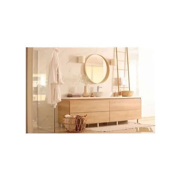 TERRAILLON - Impedansmätarskala - räckvidd 180 kg - trä/bambu - BAMBOO FIT - topp med bambufinish 30 x 30 cm