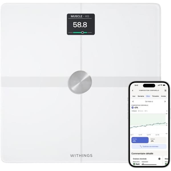 Balans kopplad Withings Body Smart Vit