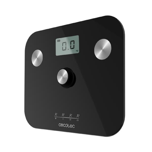 Cecotec Battery-free bathroom scale, smart, high precision, and bioimpedance function.