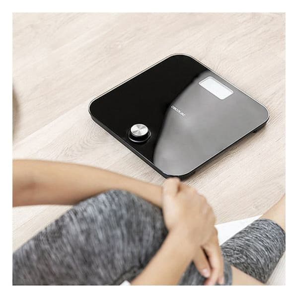 Digital badevægt Cecotec SURFACE PRECISION 10000 HEALTHY LCD 180 kg Sort Hærdet glas 180 kg