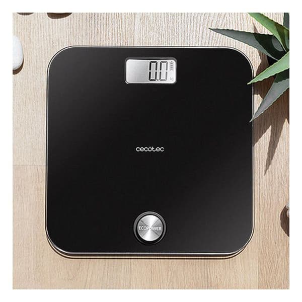 Digital badevægt Cecotec SURFACE PRECISION 10000 HEALTHY LCD 180 kg Sort Hærdet glas 180 kg